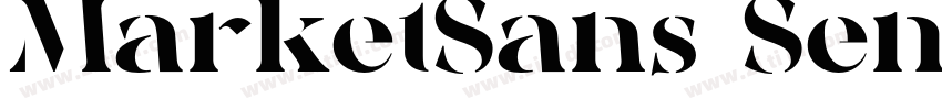 MarketSans SemiBold字体转换